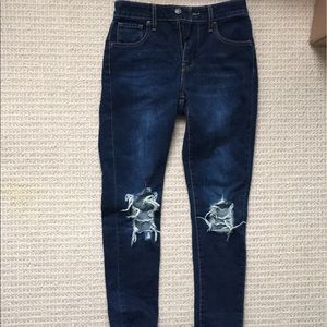 High rise jeans